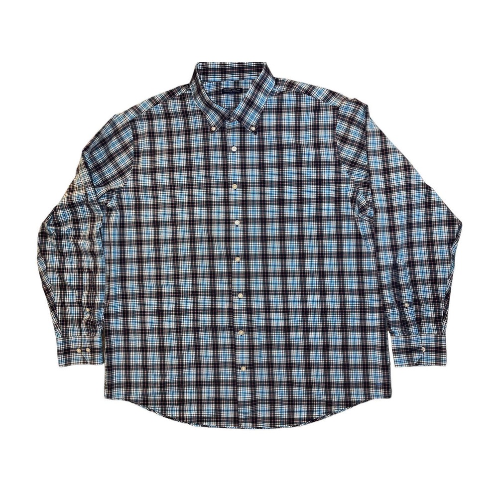 Peter Millar Crown Crafted Shirt Mens Size 2X-Large 2XL L/S Button Up Plaid